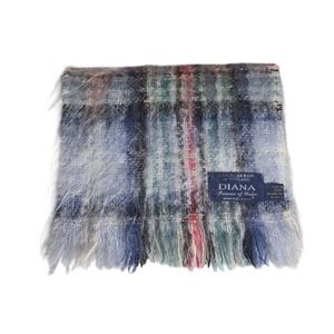 Lochcarron‎ Diana Princess of Wales Blue Brushed Mohair Tartan Memorial Scarf